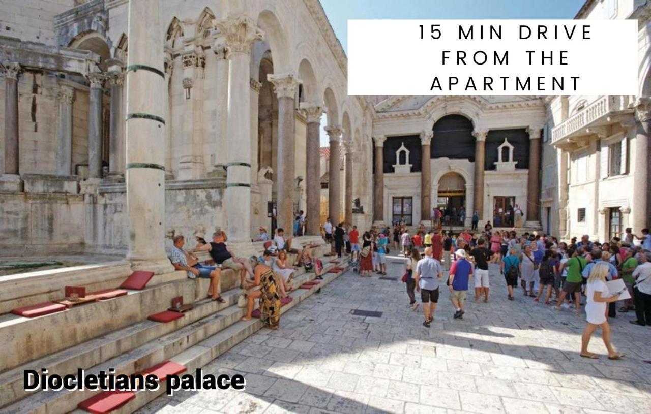 Modern Oasis Apartment Split Private Parking Exterior foto